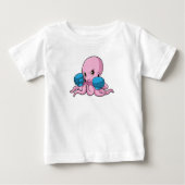 Octopus als Boxer met Boxing-handschoenen (Voorkant)