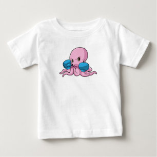 Octopus als Boxer met Boxing-handschoenen
