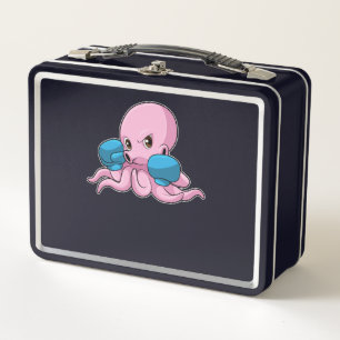 Octopus als Boxer met Boxing-handschoenen