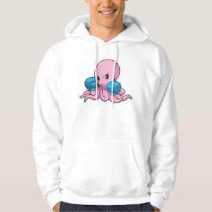 Octopus als Boxer met Boxing-handschoenen Hoodie