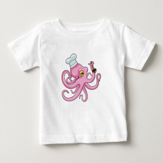 Octopus als Cook met Wooden lepel (Voorkant)