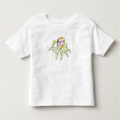Octopus als duiker met ster kinder shirts (Voorkant)