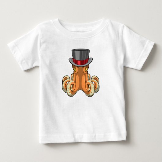 Octopus als Gentleman met bovenste hoed (Voorkant)