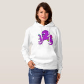 Octopus als leraar met laboratoriumuitrusting hoodie (Voorkant volledig)