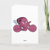 Octopus als motorfiets kaart (Achterkant)