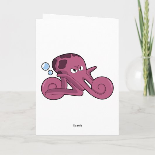 Octopus als motorfiets kaart (Achterkant)