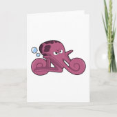 Octopus als motorfiets kaart (Voorkant)