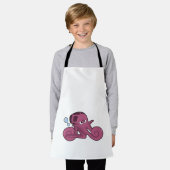 Octopus als motorfiets schort (Gedragen)