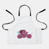 Octopus als motorfiets schort (Voorkant)