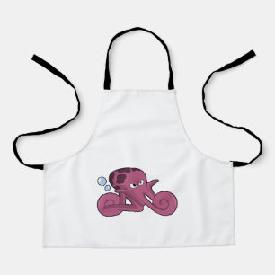 Octopus als motorfiets schort