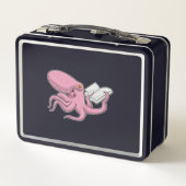 Octopus als Nerd met Boek (Achterkant)