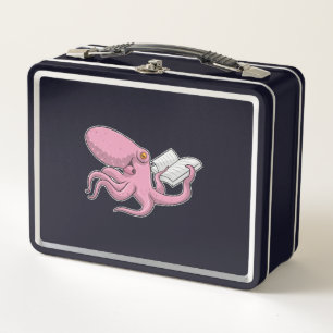 Octopus als Nerd met Boek