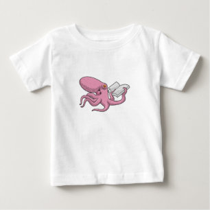 Octopus als Nerd met Boek