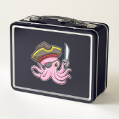 Octopus als Piraat met Saber & Eye patch (Achterkant)