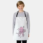 Octopus als Tovenaar met Versiering Schort (Gedragen)