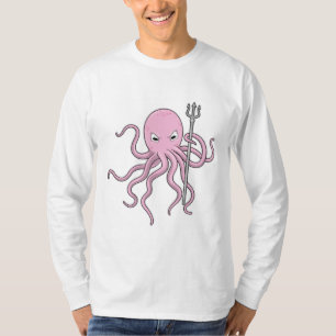 Octopus als Tovenaar met Versiering T-shirt