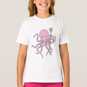 Octopus als Tovenaar met Versiering T-shirt