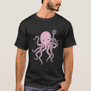 Octopus als Tovenaar met Versiering T-shirt