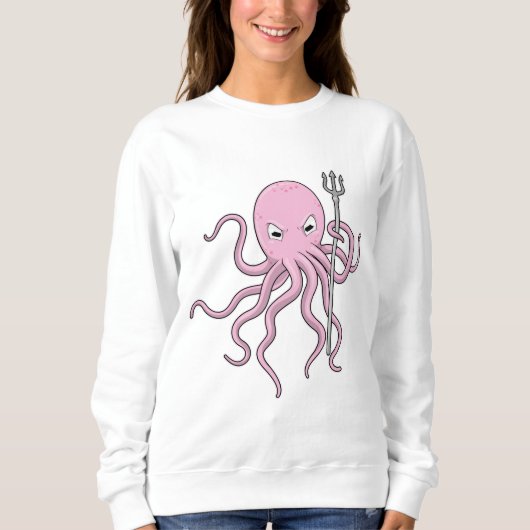 Octopus als Tovenaar met Versiering Trui (Voorkant)