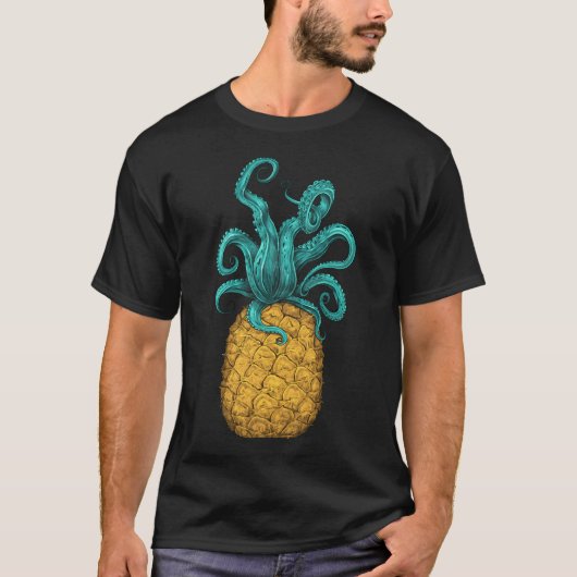 Octopus Ananas T-shirt (Voorkant)