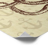 Octopus Anchors Lord Bodner Bruin Nautical Poster (Hoek)