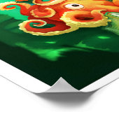 Octopus and His Books Poster (Hoek)