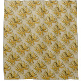 Octopus antiek illustratie zee monster douchegordijn (Voorkant)