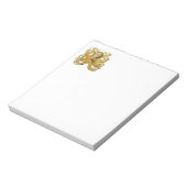 Octopus antiek illustratie zee monster notitieblok (Linkerzijde)