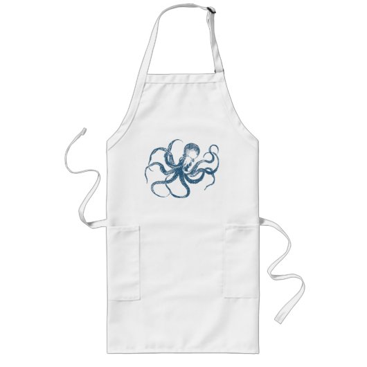 octopus apron lang schort (Voorkant)