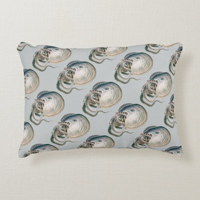 Octopus Argonaut, Dierenuitgave Oud Marienleven Accent Kussen (Voorkant)