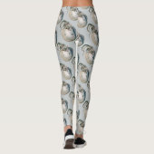 Octopus Argonaut, Vintage Marine Life Animals Leggings (Achterkant)