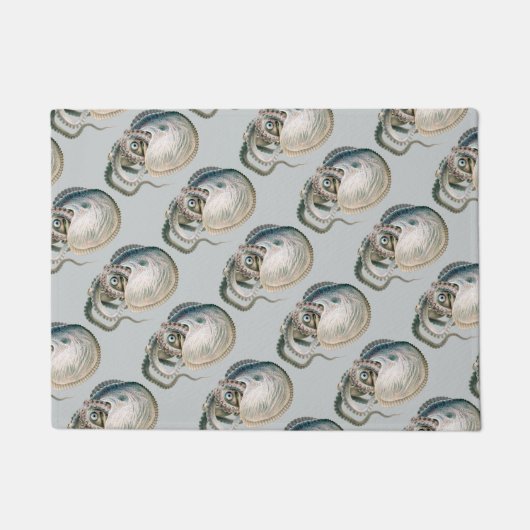  octopus argonaut, zeedieren deurmat (Voorkant)