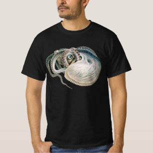 octopus argonaut, zeedieren t-shirt
