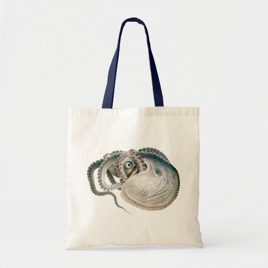 octopus argonaut, zeedieren tote bag (Voorkant)