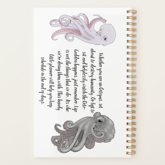 Octopus Armageddon Day Planner (Achterkant)