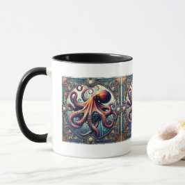 Octopus Art Deco Mok