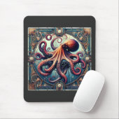 Octopus Art Deco Muismat (Met muis)