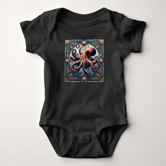 Octopus Art Deco Romper (Voorkant)