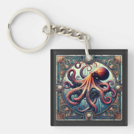 Octopus Art Deco Sleutelhanger