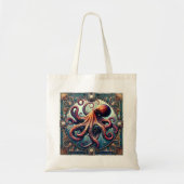 Octopus Art Deco Tote Bag (Voorkant)
