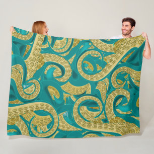 Octopus Art-deken - Schilderen Fleece Deken