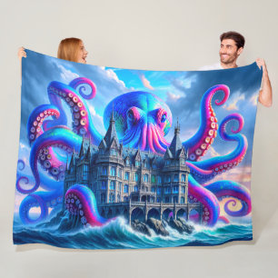 Octopus Art Fleece Deken