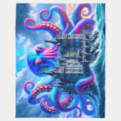 Octopus Art Fleece Deken (Voorkant)