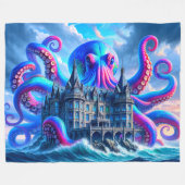 Octopus Art Fleece Deken (Voorkant (Horizontaal))