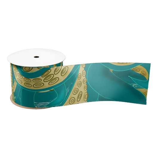 Octopus Art-lint - Schilderen Satijnen Lint (Spoel)