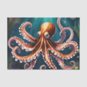 Octopus Art Onderwater Tissuepapier (Voorkant)