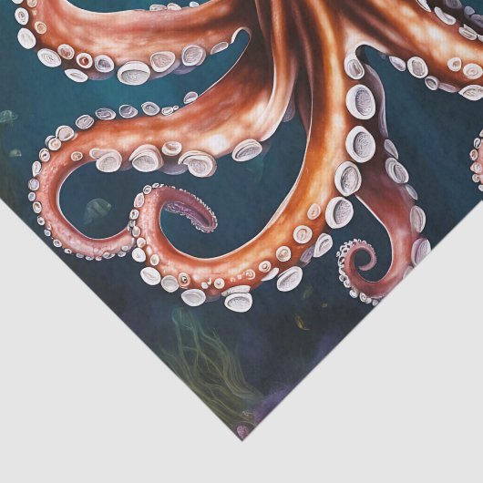 Octopus Art Onderwater Tissuepapier (Detail)