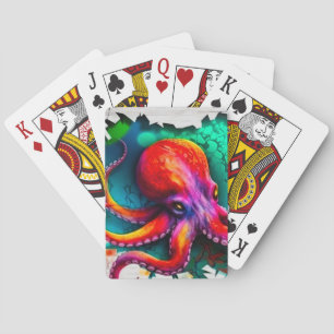 Octopus Art Pokerkaarten
