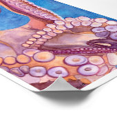 Octopus Art Print Geschikt voor het framen van Mir (Hoek)