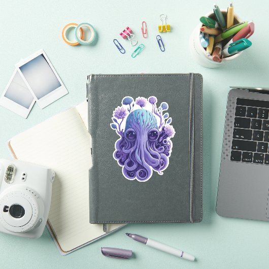 Octopus Art Sticker (iPad Cover)